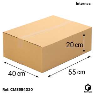 Boîte en carton robuste de 55x40x20 cm, rectangulaire et plate, pour le rangement des chaussettes, taille valise de cabine, en carton recyclé, anti-UV - Product Image 2