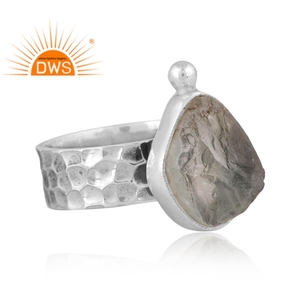 Newly Design Oxidized Sterling <b>Silver</b> Natural Green Amethyst Gemstone <b>Statement</b> <b>Ring</b> Custom Jewelry For Women Gift For Her - Product Image 3