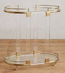 Acrylic <b>Trolley</b> Cart/Modern Acrylic Serving <b>Trolley</b> Cart Drawer & Cart Beach Cart/ Stroller Wagon <b>Trolley</b> Cart Acrylic Cart - Product Image 2