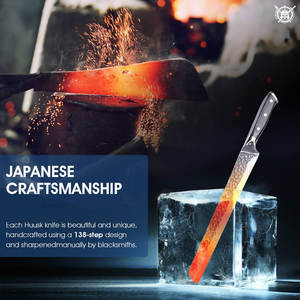 Couteau à brisket incurvé en gros, fait à la main, forgé, écologique, lavable au lave-vaisselle, design personnalisé, durable, hachoir à viande moderne - Product Image 2