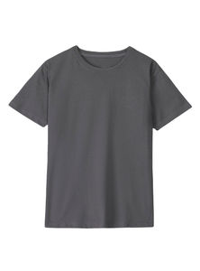 Camisetas de verano informales para hombre, cómodas, de gran tamaño, manga corta, 100% algodón, colores sólidos personalizados, venta al por mayor, ropa para hombre - Product Image 3