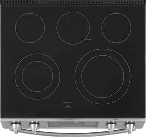 Nouvelle cuisinière électrique en acier inoxydable d'origine-Four autoportant avec commandes frontales-Fonctions d'autonettoyage et de friture à l'air - Product Image 2