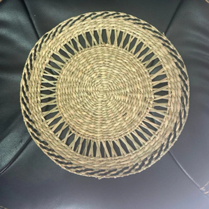 Fait à la main en osier artisanat tapis de table jonc de mer assiette jacinthe d'eau napperon décor Floral salle à manger mariages-vente en gros du Viet Nam - Product Image 4