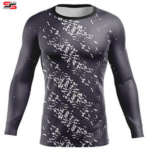 Rashguard de manga larga personalizado para camisas de compresión de LICRA para hombre Swim Surfing Rashguard de secado rápido - Product Image 1