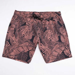 Pantalones cortos de playa elásticos informales de cintura baja a la moda para hombre, pantalones cortos deportivos de poliéster con patrón sólido y logotipo personalizado, transpirables, de secado rápido - Product Image 5