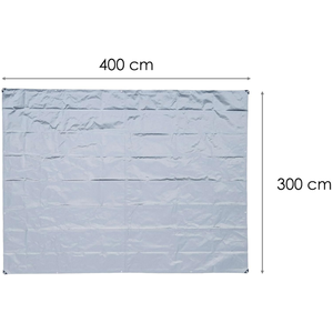 Bâche en polyester argentée résistante et robuste, imperméable, haute résistance, pour le camping et la construction - Product Image 4