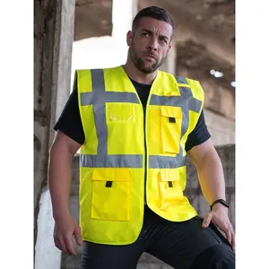 Chaleco de Seguridad Ejecutivo Acolchado Personalizado con Adhesivos Reflectantes y Luces, Producto Promocional - Product Image 2