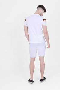 Chándal deportivo de verano de manga corta personalizado para hombre, conjuntos cortos, camiseta, pantalones cortos, conjuntos gemelos con estampado personalizado para hombre - Product Image 2