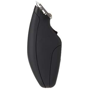 Tondeuse à cheveux professionnelle de poche, lame réglable en acier inoxydable, alimentation USB, pour la rasage en voiture, noire caoutchoutée, version US - Product Image 2