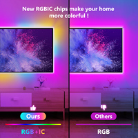 VOCOlinc homekit aplikasi suara google 5G 100lumen/m kontrol wifi lampu strip led rumah pintar alexa untuk IOS Android