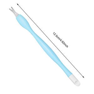 Empujador de cutículas de acero inoxidable profesional, cortaúñas, cortaúñas, tijeras de manicura, herramienta de corte, empujador de cutículas de uñas - Product Image 6