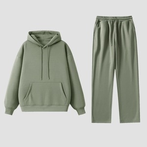 Ensembles de pantalons de survêtement décontractés pour femmes de qualité supérieure couleur unie simple grande taille pour la mode hivernale - Product Image 4