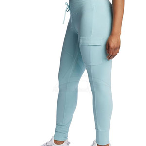 Leggings de yoga professionnels pour femmes, haute qualité, taille élastique, uni, léger, respirant, longueur intégrale, personnalisable, fitness - Product Image 4