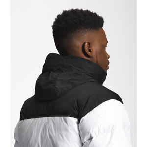 Men's Winter Puffer <b>Jacket</b> with <b>Hood</b> Custom Made in Pakistan Low MOQ Canvas Fabric Waterproof Polyester <b>Padding</b> - Product Image 4