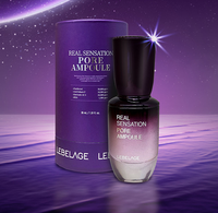 LEBELAGE 30ml Crème Ampoule Double Action Visage et Cou Vitamine B5 Peptides Resserrement des Pores Hamamélis Hydratation Soin Anti-Rides