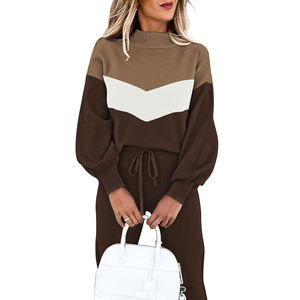 ปรับแต่งโลโก้ Distressed Sweatsuit ผู้หญิงชุดพ่วงชุดผ้าฝ้ายน้ําหนักมากตัดซิปฮู้ด - Product Image 4