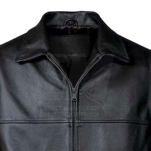 Custom Design Men's <b>Winter</b> <b>Leather</b> <b>Jacket</b> with Front Logo Eco-Friendly & Breathable Solid Color Plus Size Outdoor Streetwear - Product Image 3