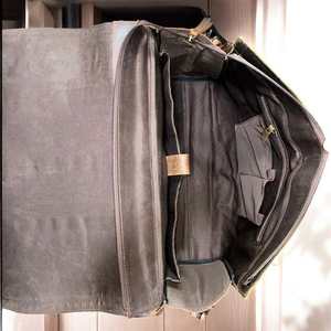 Sac à main pour femme élégant et léger en cuir véritable 100% avec franges, design vintage exclusif, fleurs gravées à la main - Product Image 4