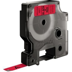 Cinta Adhesiva para Oficina Dymo D1 de 9 mm x 7 m, Color Rojo y Negro, Cinta para Escribir, Marca DYMO - Product Image 1