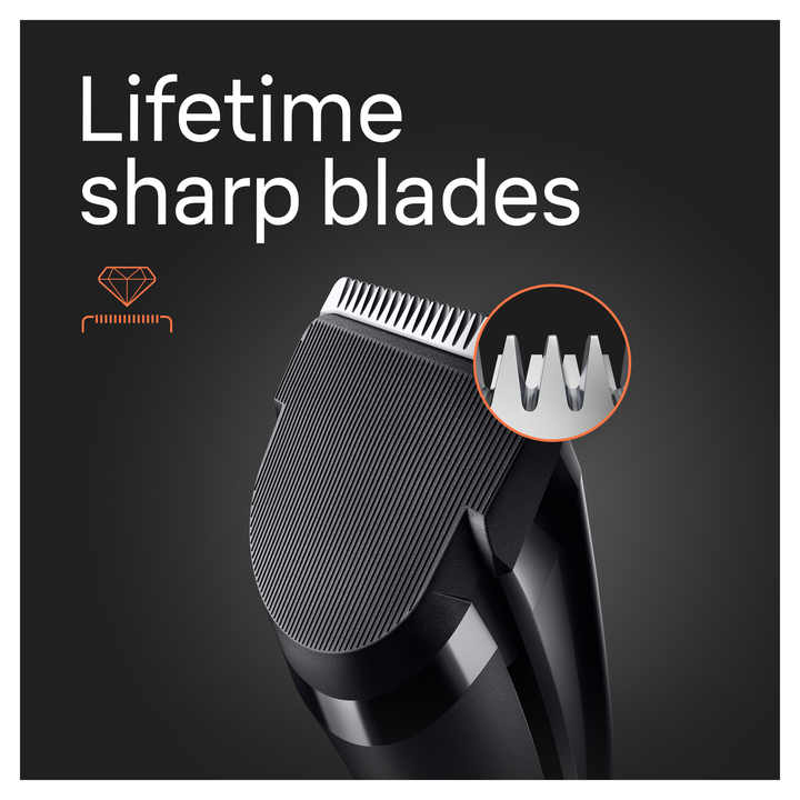 Braun Series 5 5310 Men's Cordless Electric Hair Clippers with 9 Length Settings