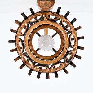 Lámpara de pared con diseño de ratán natural de color clásico de primera elección, pantalla para decoración de pared del hogar, portalámparas - Product Image 4