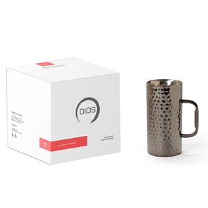 Taza de cobre liso pulido con mango de cobre al por mayor - Product Image 1