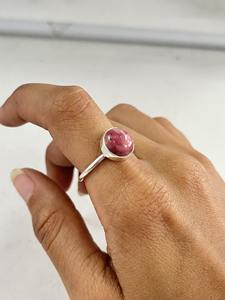 925 Sterling Silver Thulite Gemstone Ring Bijoux de mariage bohème faits à la main pour les femmes Pin Silver Design - Product Image 2