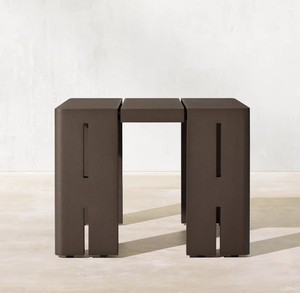 Lettino da esterno moderno in alluminio con <span class=keywords><strong>tavolino</strong></span> per piscina dell'hotel lettini da sole Chaise longue in alluminio - Product Image 6
