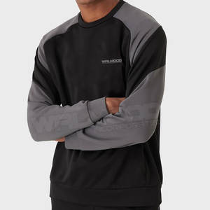 Sudadera personalizada para hombre, de alta calidad, Color negro, liso, Material de la mejor calidad, para invierno - Product Image 2