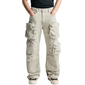 Pantalon Cargo pour Hommes en Tissu de Coton avec Taille Réglable, Confortable, Parfait pour la Randonnée et le Streetwear - Product Image 4