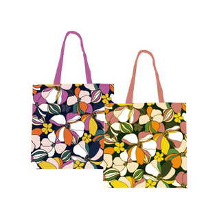 Sacs fourre-tout en coton imprimé multicolore avec poignée automatique Articles à usage quotidien fabriqués au Bengale occidental en Inde - Product Image 3