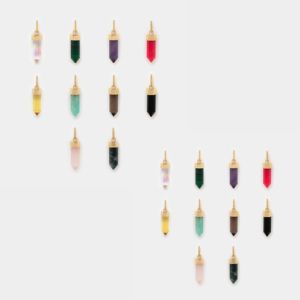 Pendentif pointe d'améthyste plaqué or avec caution en argent sterling 925, bijoux en cristal de guérison à coupe hexagonale pour femmes - Product Image 6