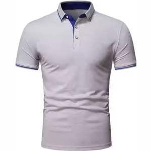 Camisetas de algodón de tela, camiseta Ringer, polos bordados de secado rápido para hombres, polos personalizados para hombres, camiseta polo - Product Image 5