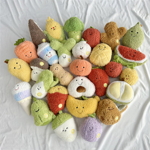 Peluche Creativo de <span class=keywords><strong>la</strong></span> <span class=keywords><strong>Familia</strong></span> Vegetal de 8 Pulgadas, Brócoli, Berenjena, Ajo, Rábano, Regalo Educativo, Almohada de Peluche, Decoración de Habitación - Product Image 2