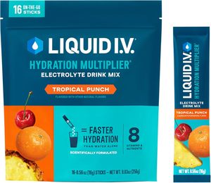Liquid I.V. Hydration <b>Multiplier</b> - Tropical Punch | Electrolyte Powder Drink Mix | 1 Pack (16 Servings) - Product Image 4