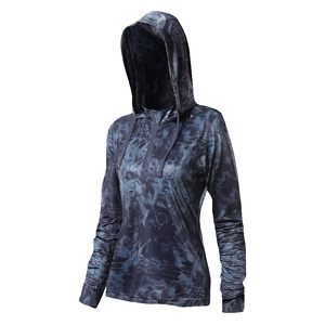 La camisa de pesca con capucha más vendida UPF 50 + Camisetas ligeras causales ajustadas de manga larga con capucha de pesca para hombres y mujeres - Product Image 5