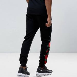 Resplandeciente personalizado bordado francés Terry impreso chándal hombres Sudadera con capucha pantalones de chándal Jogger fabricante parches peso pesado - Product Image 4