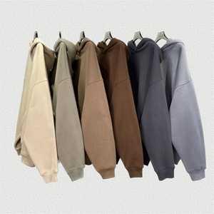 บริการ OEM สินค้าขายดี เสื้อฮู้ดดี้ลำลอง สไตล์สตรีทแวร์ ทรงหลวม ไหล่ตก ระบายอากาศได้ดี เป็นมิตรกับสิ่งแวดล้อม เสื้อฮู้ดดี้ถักสำหรับผู้หญิง - Product Image 1