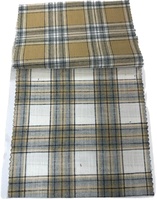 Tissu de chemise en flanelle de coton à carreaux écossais Madras, carreaux à carreaux en carreaux de carreaux de Style européen, tissu de flanelle brossé pour chemises