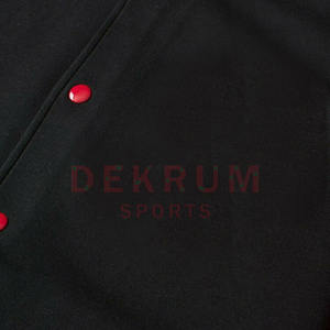 Vestes Lettermen sur mesure pour hommes avec logo sur le devant, manches longues et col montant, veste d'hiver respirante en vente - Product Image 3