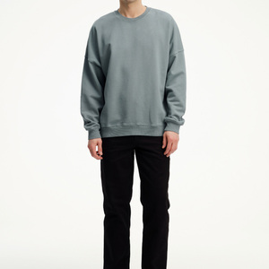 Sweat-shirt pour homme de haute qualité à prix avantageux, avec logo personnalisé, sweat-shirt en coton uni à manches longues pour homme - Product Image 2