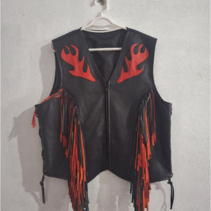 Transpirable Estilo único Prendas de abrigo Moda Último diseño Chaleco de cuero occidental para mujeres - Product Image 1