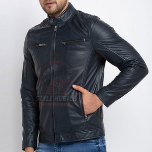 Chaqueta de cuero de alta calidad con diseño de logotipo personalizado, chaqueta de invierno, ropa de moda, chaqueta de cuero para hombre - Product Image 2