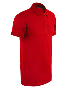 Camisetas Polo para Hombre, 95% Algodón, 5% Lycra, 180 GSM, Color Rojo - Product Image 3