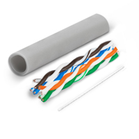 Câble réseau LAN DMIS CAT6-1 8 conducteurs en cuivre, intérieur, UTP FTP, 4-2 paires blindées, PVC, pour la communication