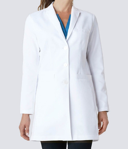 เสื้อคลุมห้องปฏิบัติการแขนยาวมืออาชีพผู้หญิงความยาวกลางแขนยาวเสื้อคลุมทางการแพทย์มืออาชีพ - Product Image 1