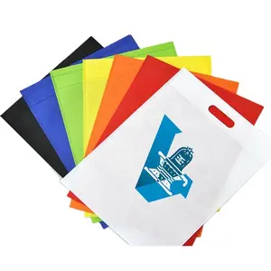 Cheapest Price Ecological Recyclable Die Cut Bag PP Non Woven D Cut Bag D-cut from Viet Nam supplier