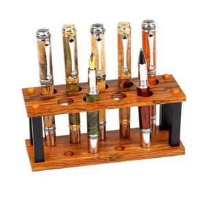 Organizador elegante hecho a mano de madera para bolígrafo, soporte de almacenamiento elegante para escritorio, oficina, estudio en casa, Ideal para amantes de la papelería - Product Image 5