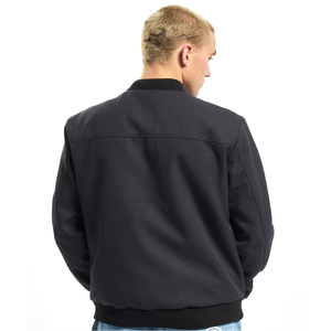 Chaqueta Bomber de Punto Transpirable para Hombre, de Alta Calidad, para Otoño, con Logotipo Personalizado, Capucha de Algodón y Decoraciones de Piel - Product Image 2