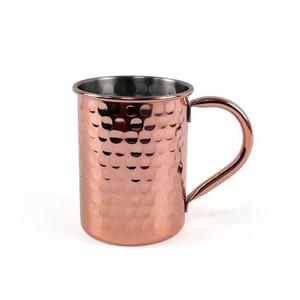 Mug à Moscow Mule en cuivre martelé tendance pour la vente en gros, vaisselle à cocktails artisanale de qualité supérieure pour les bars, les restaurants et les hôtels - Product Image 4